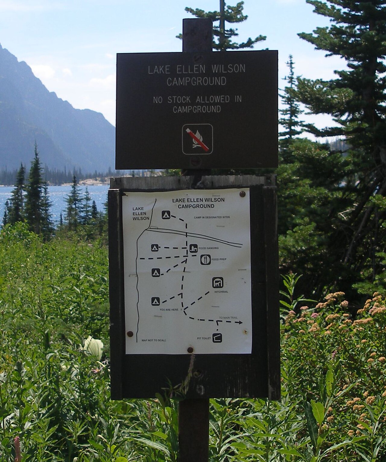 Lake Ellen Wilson Backcountry Campsite, July 22, 2007