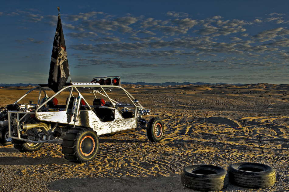 View of the dunes from Roadruinner campground at Glamis