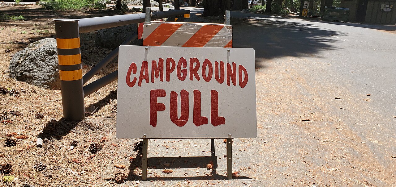 Photo depicts a campground full sign.
Forest Service photo by Rebeca Franco

20200801_124745
