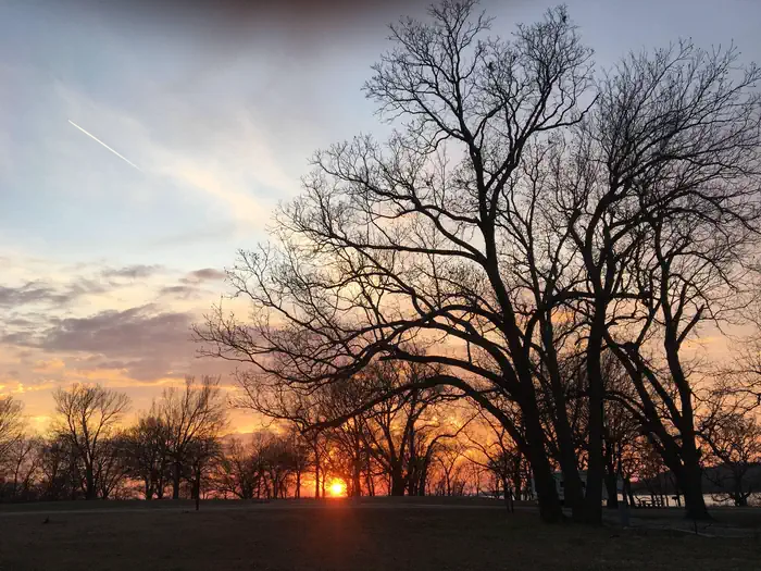 Sunset at over Oologah Lake. View from Blue Creek Campground 2
