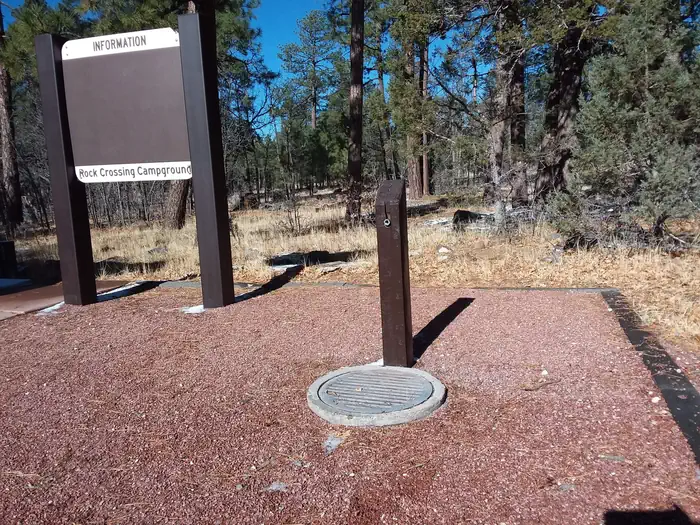 Rock Crossing Campground: water sources available