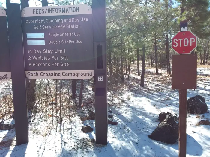 Rock Crossing Campground Self-Pay Kiosk