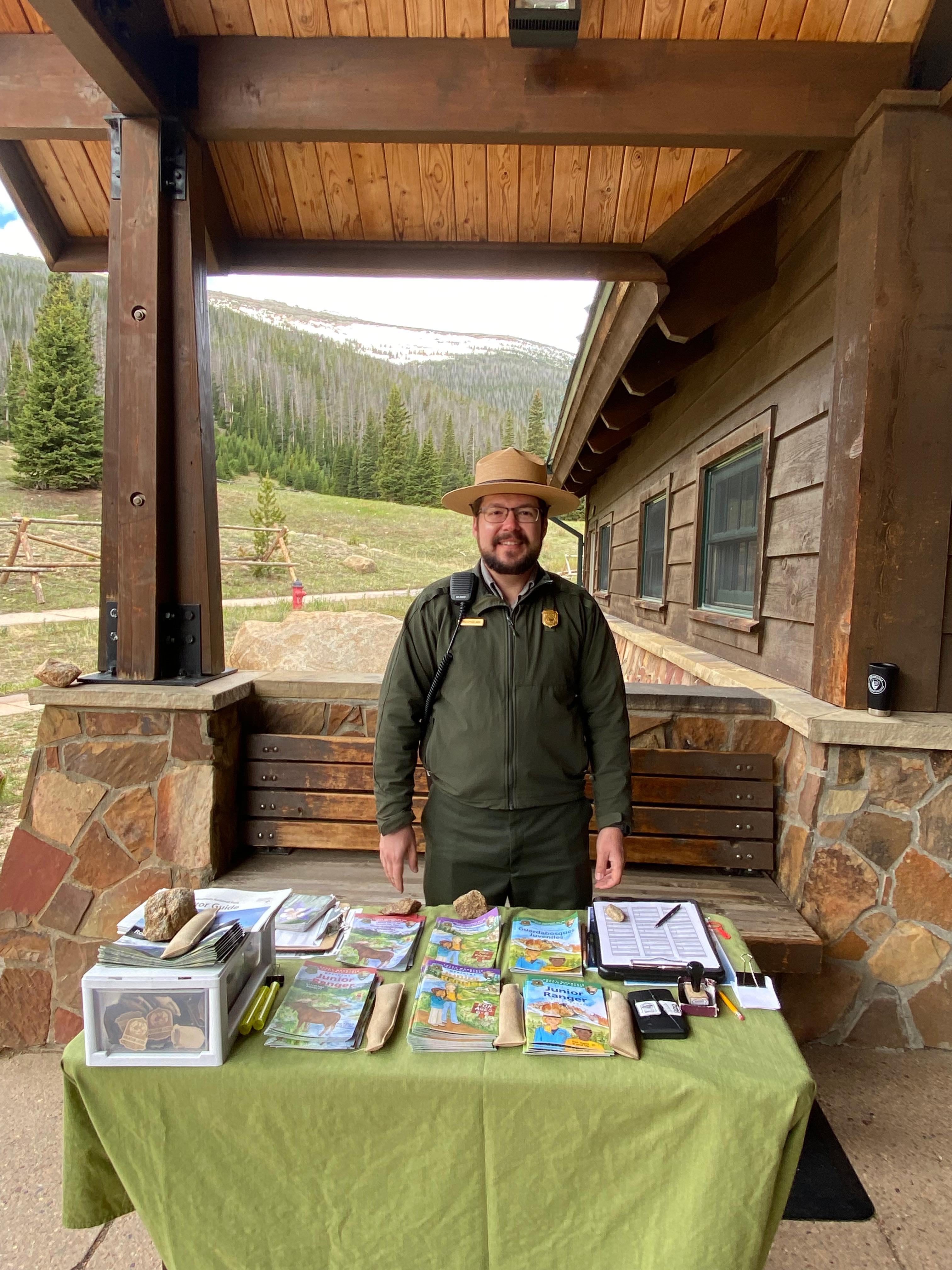 A park ranger is at Hidden Valley