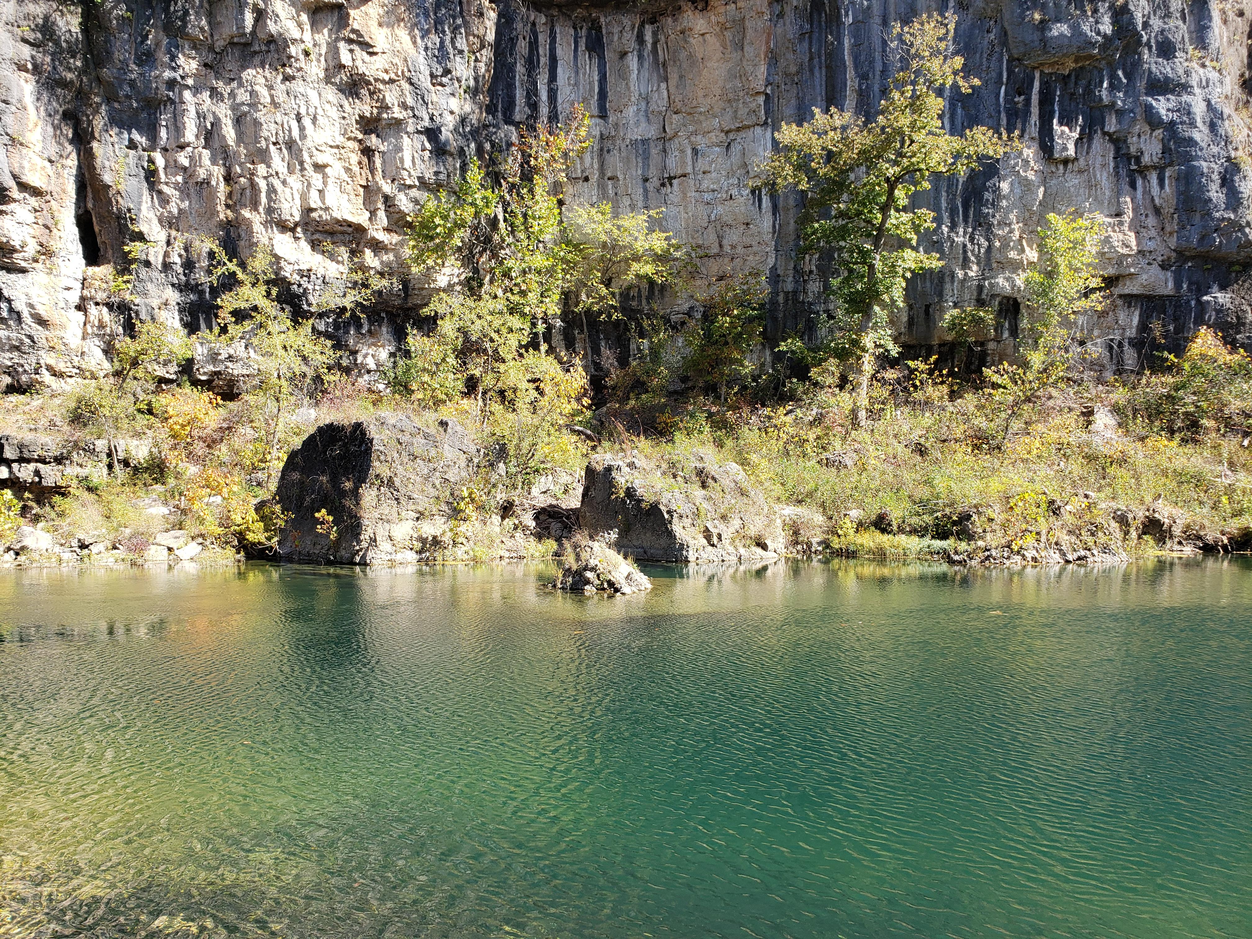 A deep, blue swimming hole on the Jacks Fork River.