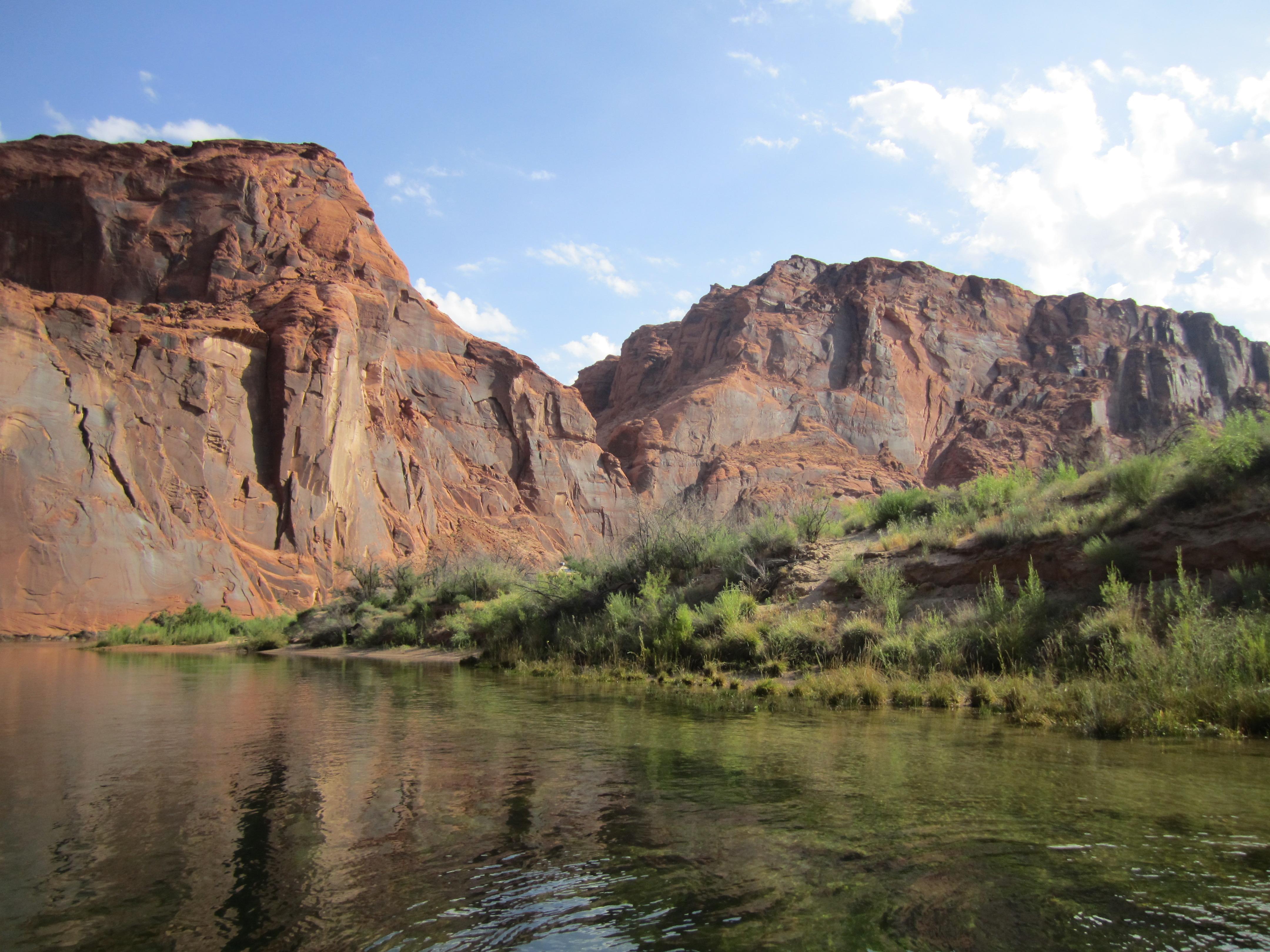 Canyon wall from river level