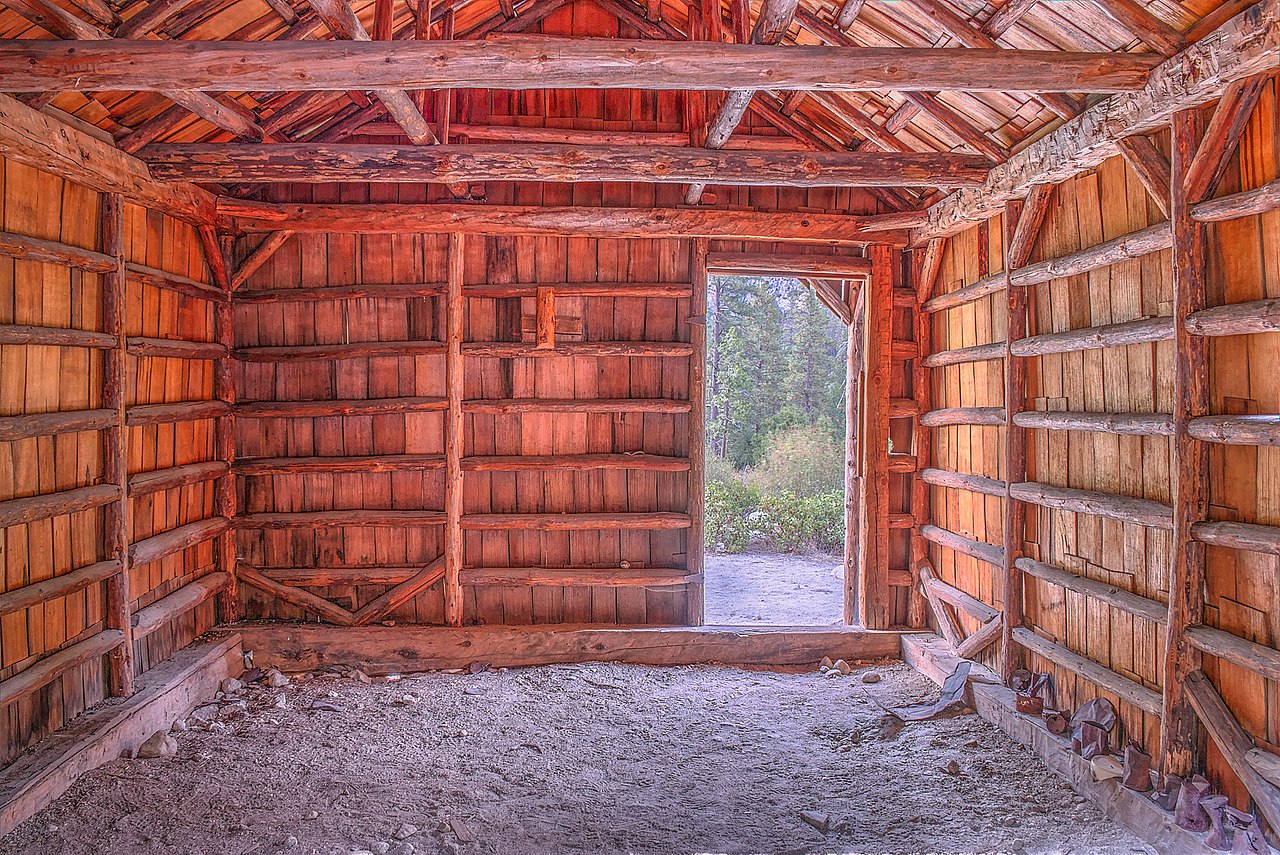 Interior of Knapp's Cabin