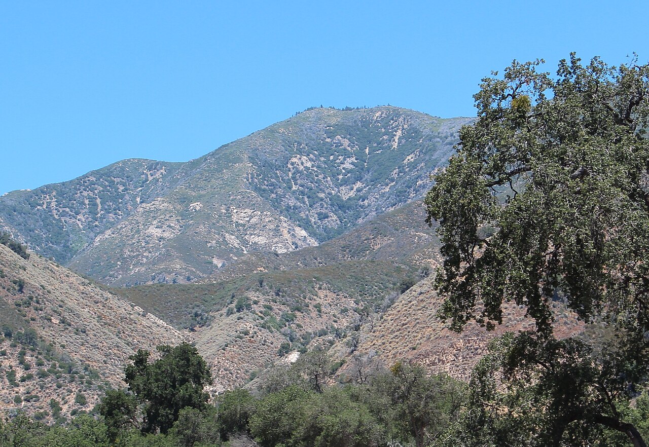 Junipero Serra Peak, viewed from the Santa Lucia Memorial Park Campground
