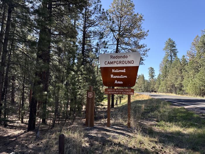 A photo of the entrance at Redondo Campground
