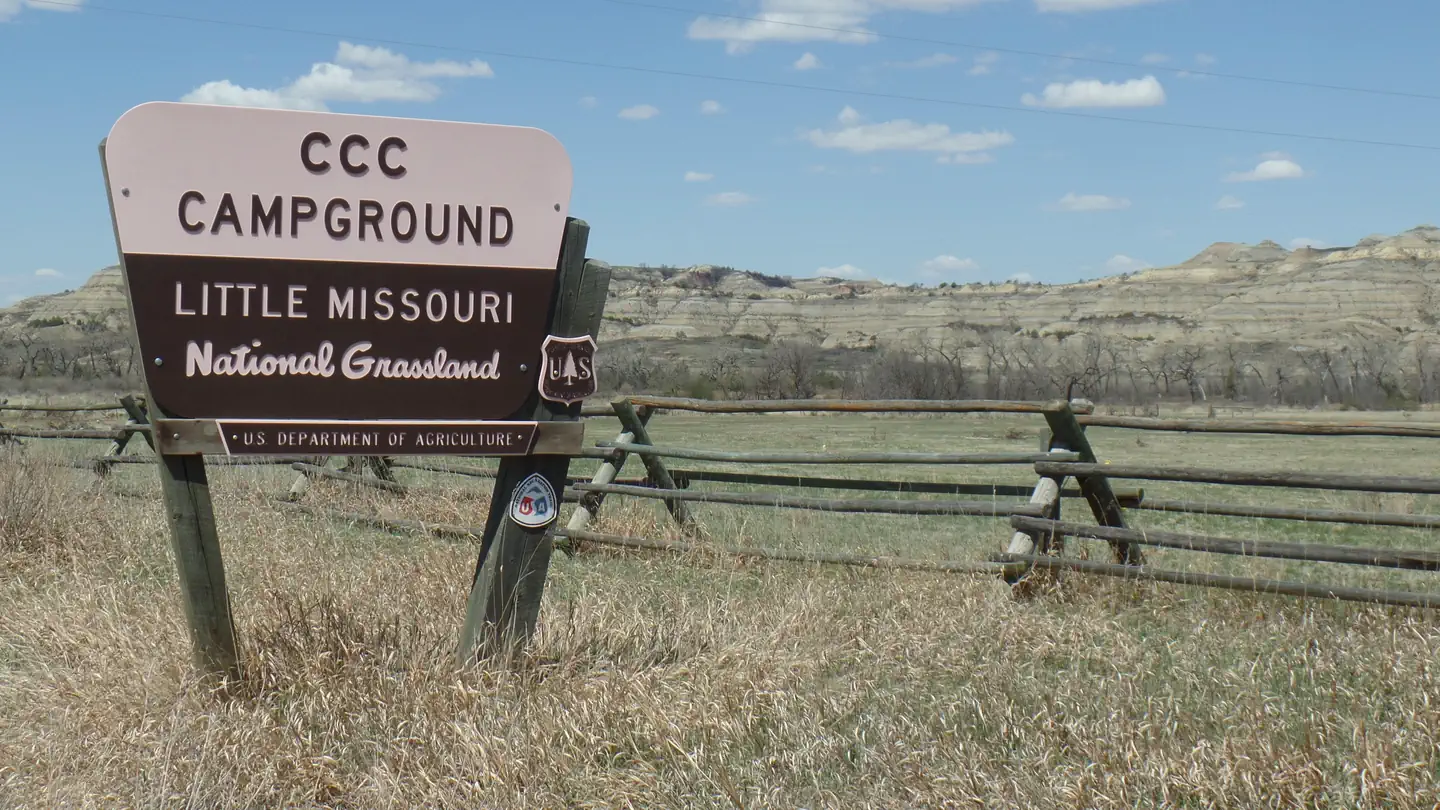 Camping scenery for North Dakota