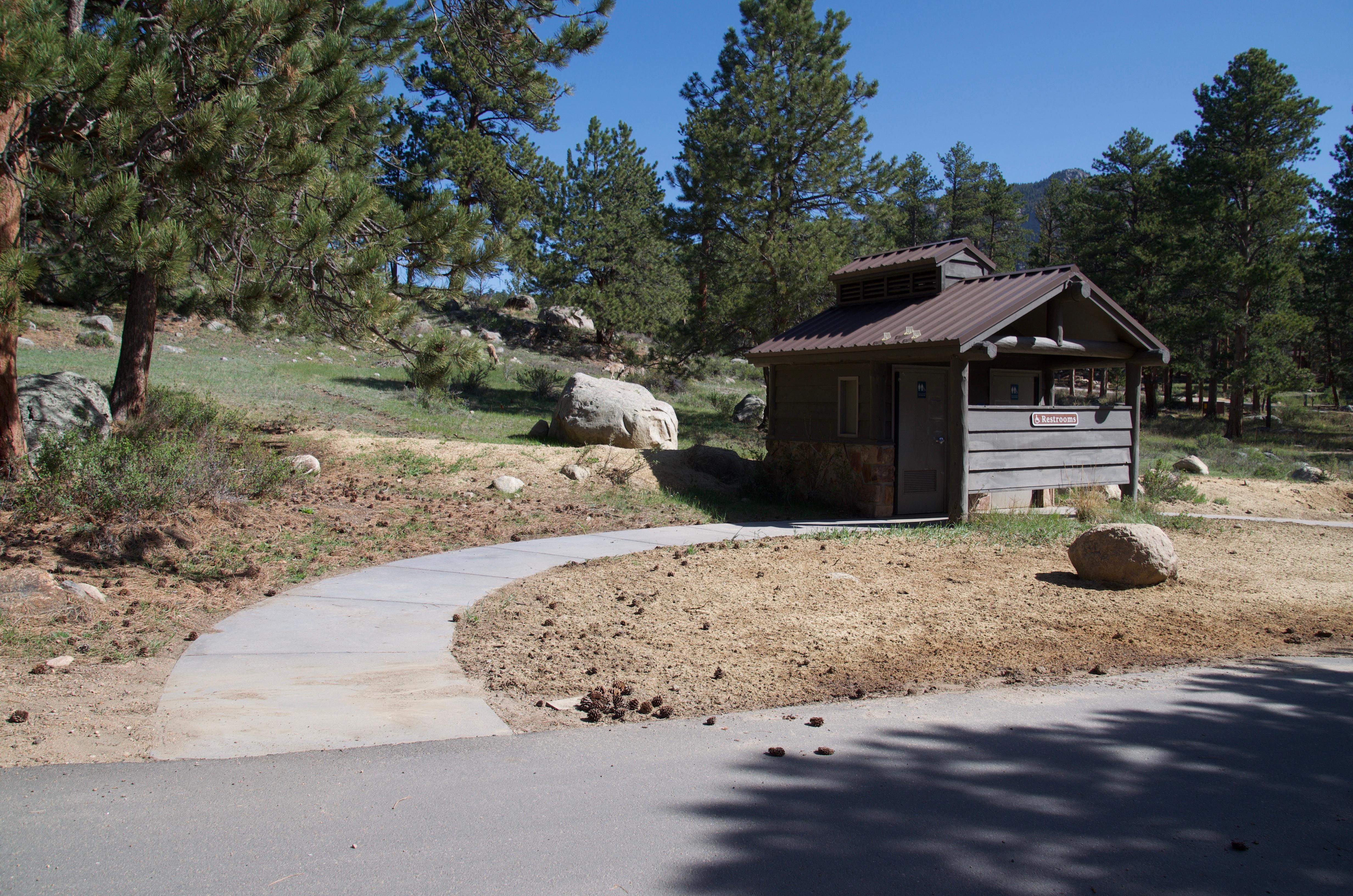 Example of Restroom Building in Moraine Park Campground