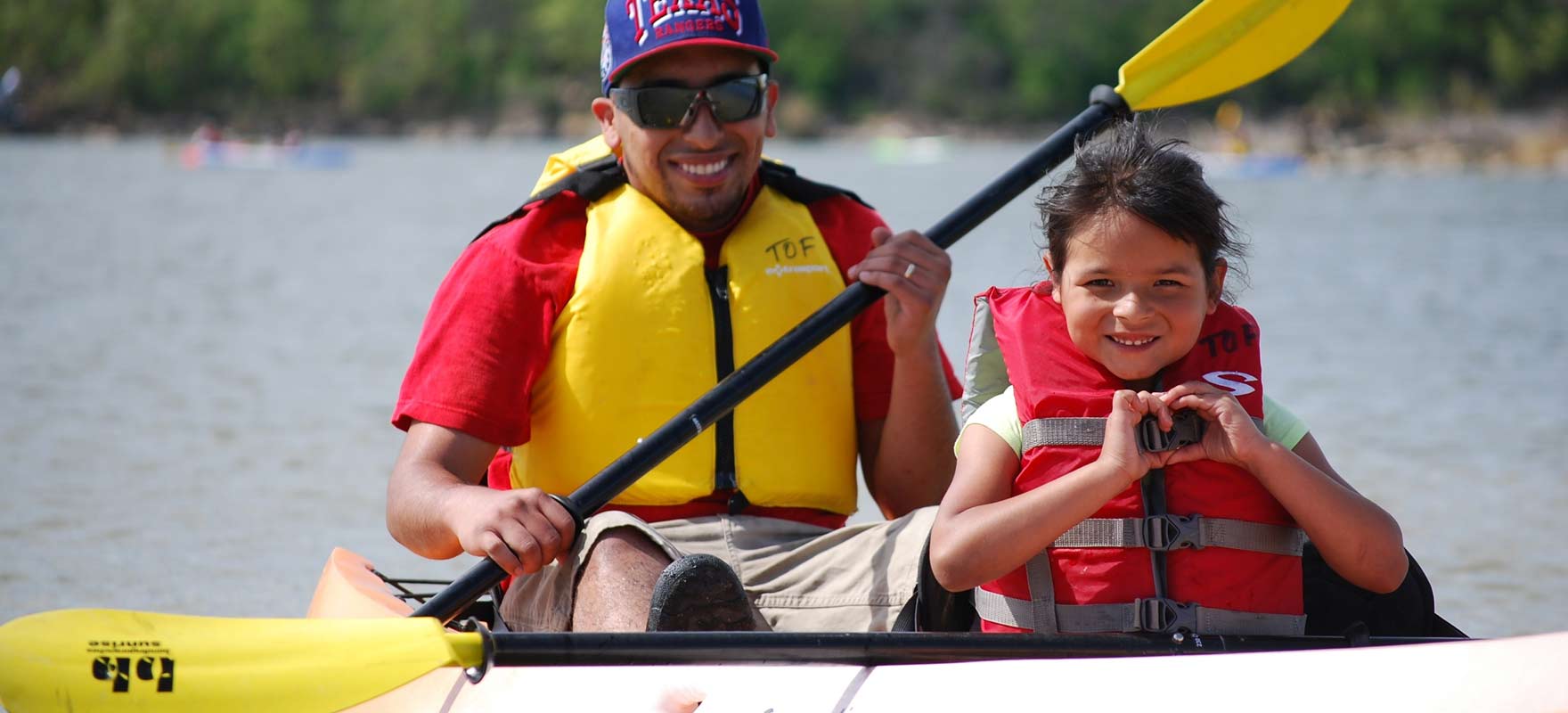 Kayaking at Lake Mineral Wells SP