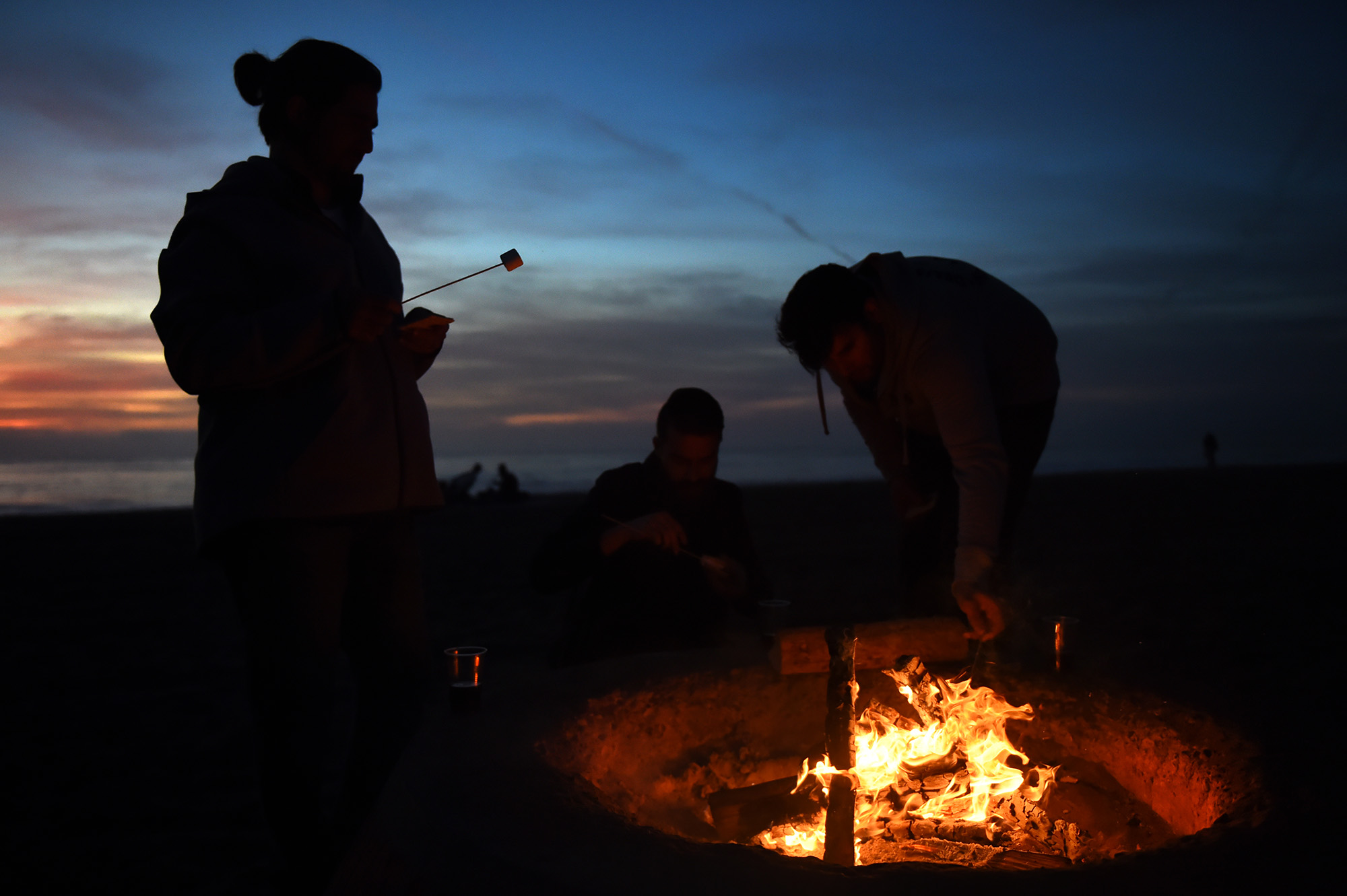 Dockweiler Beach RV campground in Playa del Rey, CA