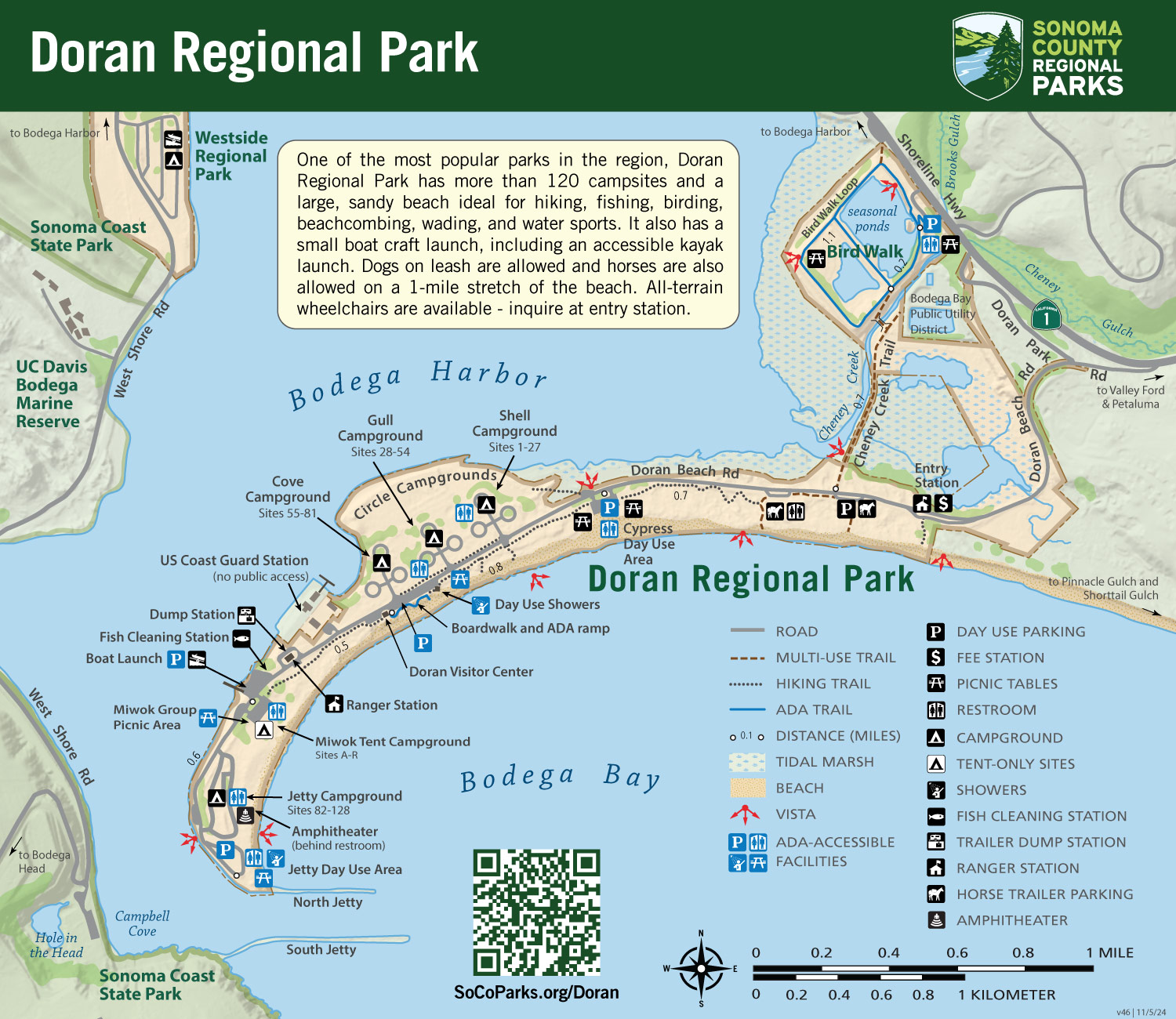 Doran Regional Park Map